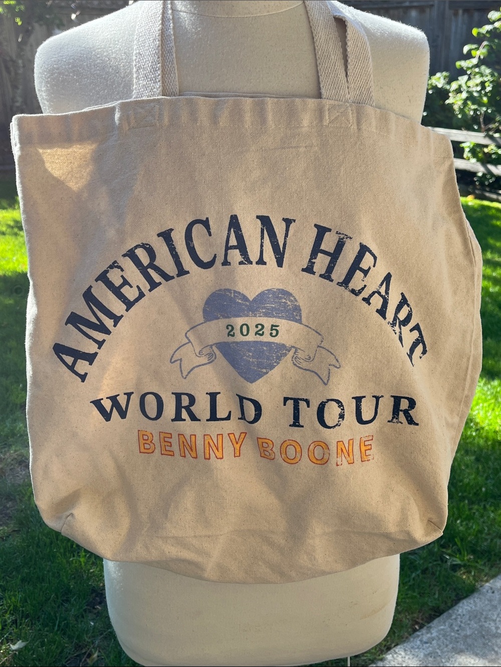 Benson Boone American Heart World Tour 2025 Tote Bag